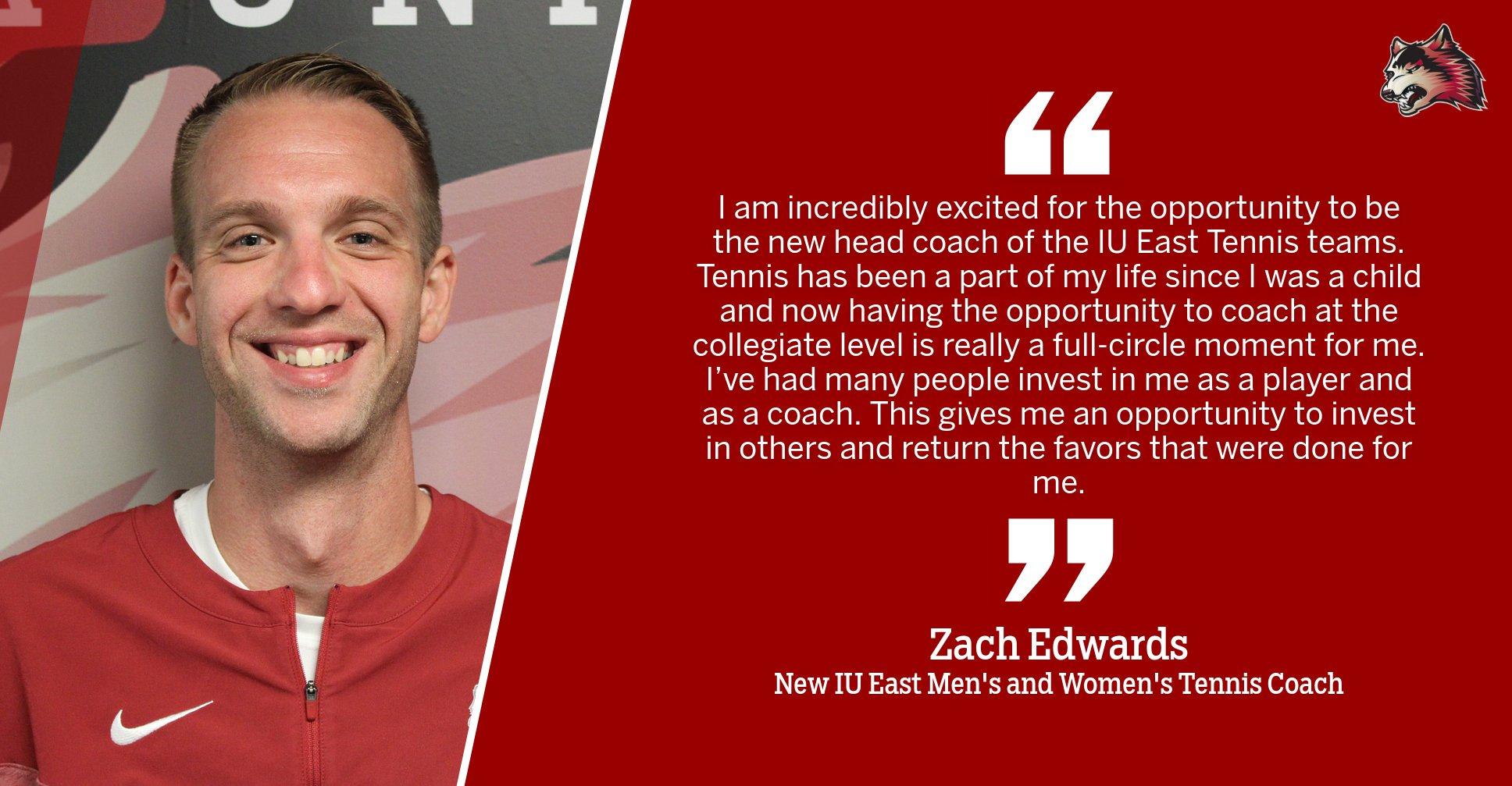 Zach Edwards Named Head Men's and Women's Tennis Coach